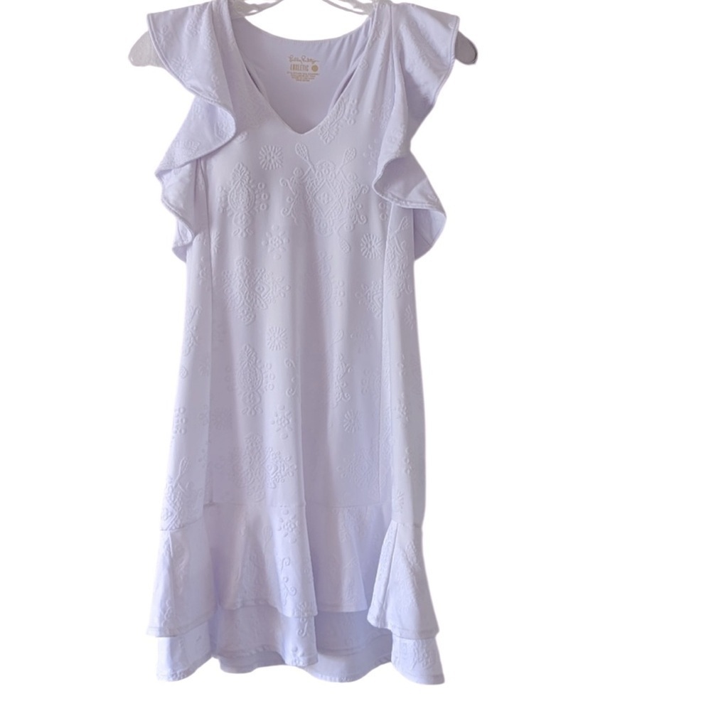 Size XS NWT UPF 50 rally tennis dress dress white with shorts (not built in) - Picture 2 of 8